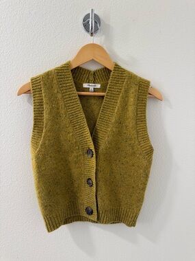 Madewell V-Neck Button Sweater Vest